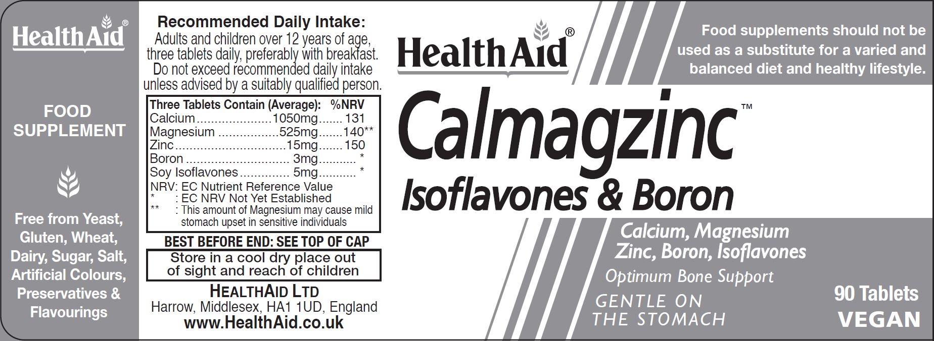 Calmagzinc Isoflavones & Boron 90's