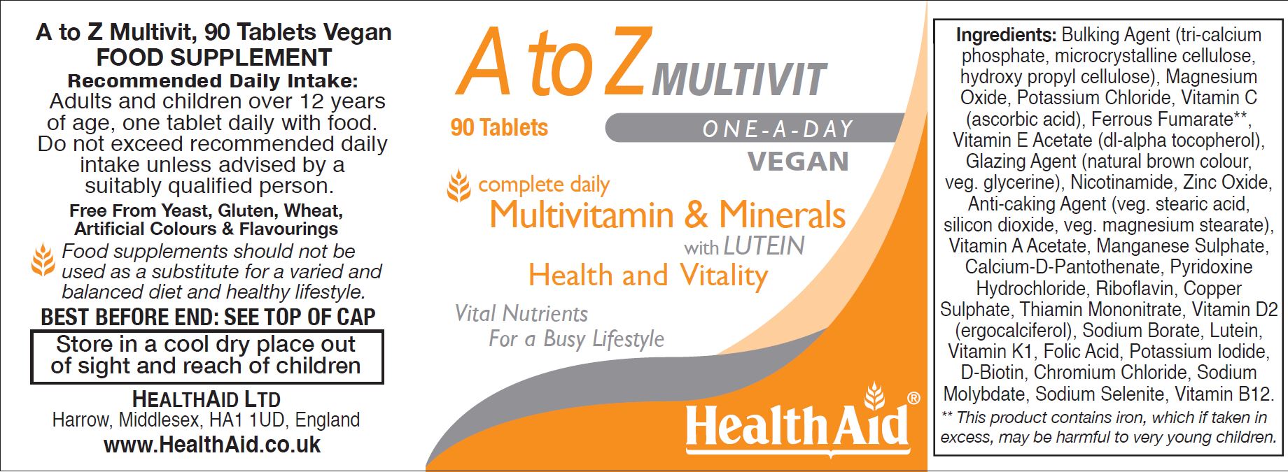 A to Z Multivit 90s