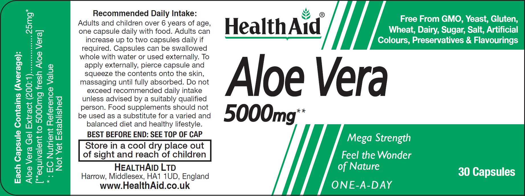 Aloe Vera 5000mg 30's