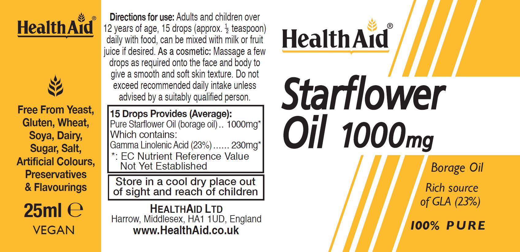 Starflower Oil 1000mg 25ml