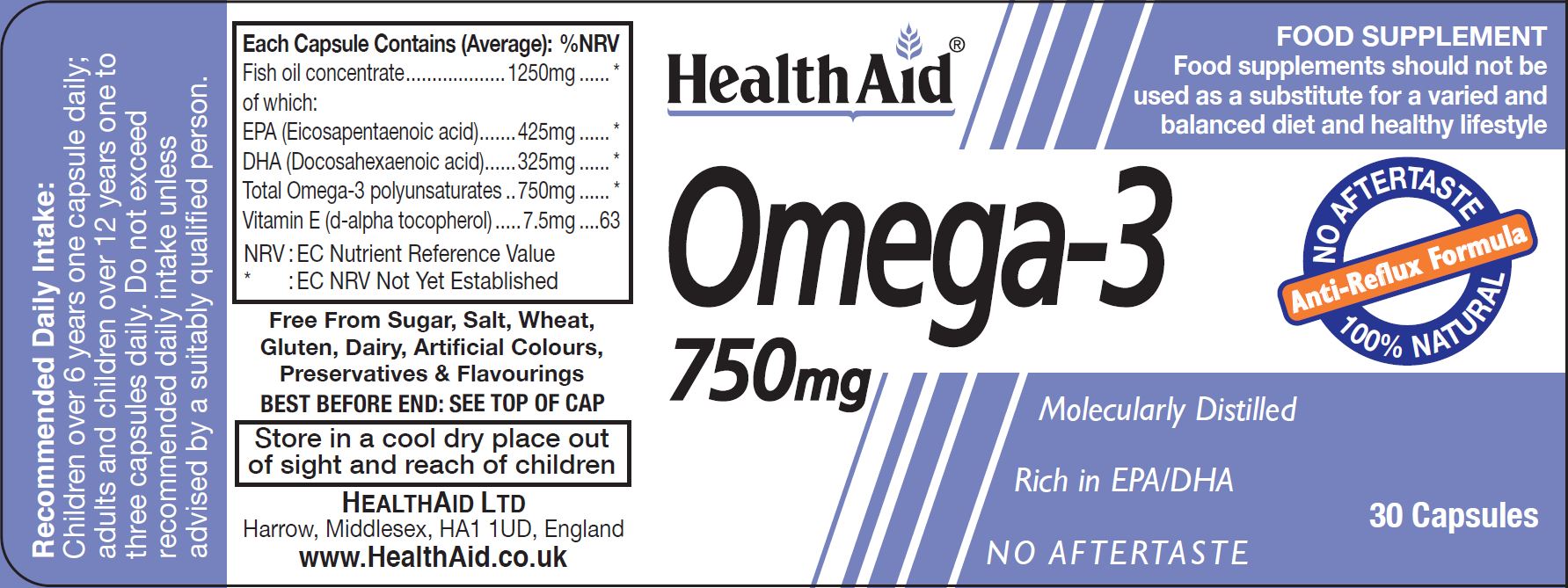 Omega-3 750mg 30's