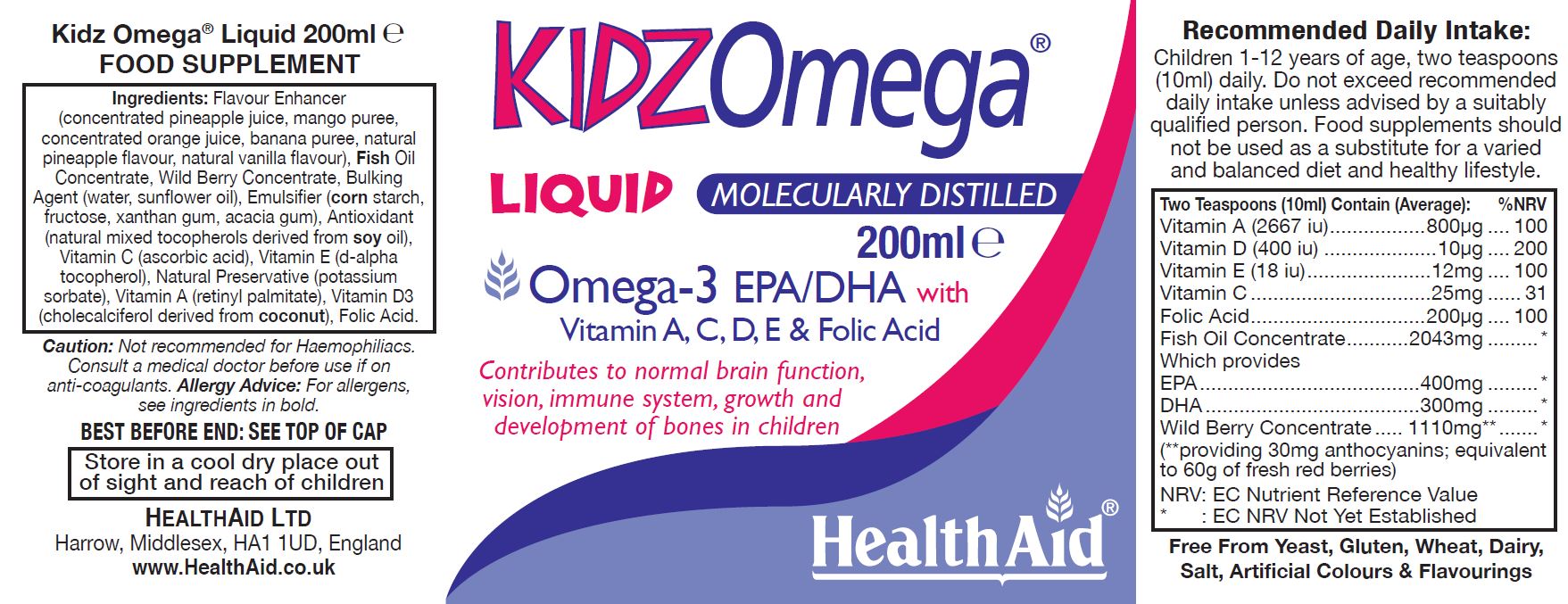 KidzOmega Liquid 200ml
