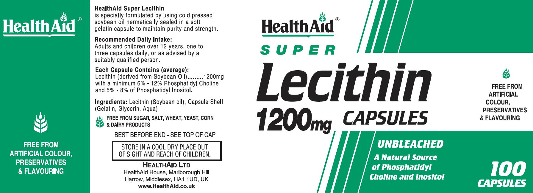 Lecithin 1200mg  100's