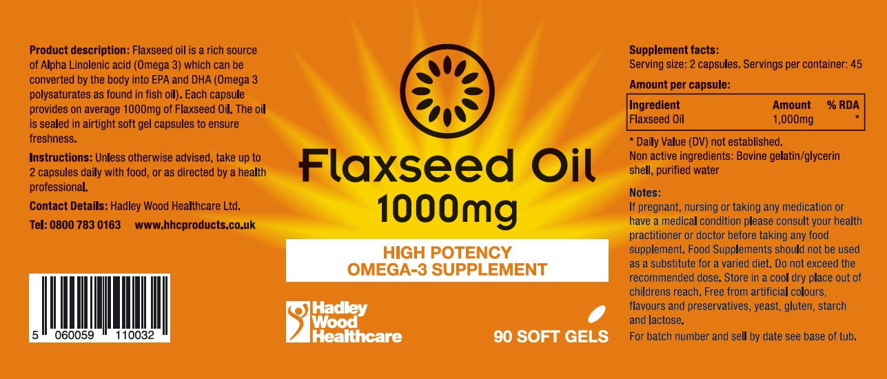 Flaxseed Oil 1000mg 90's