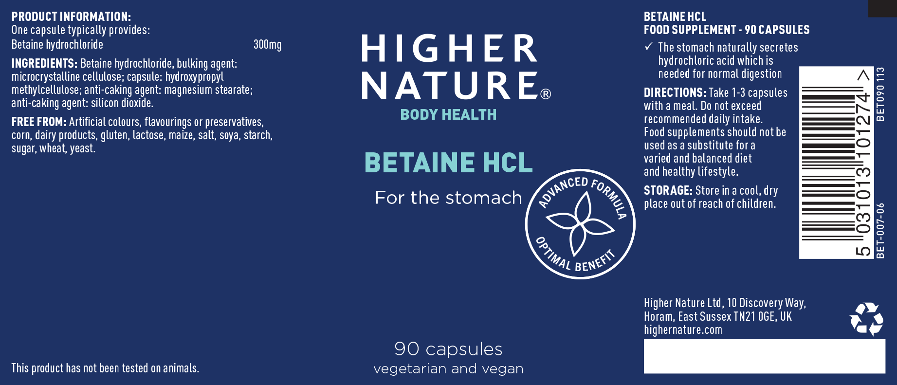 Betaine HCL 90's