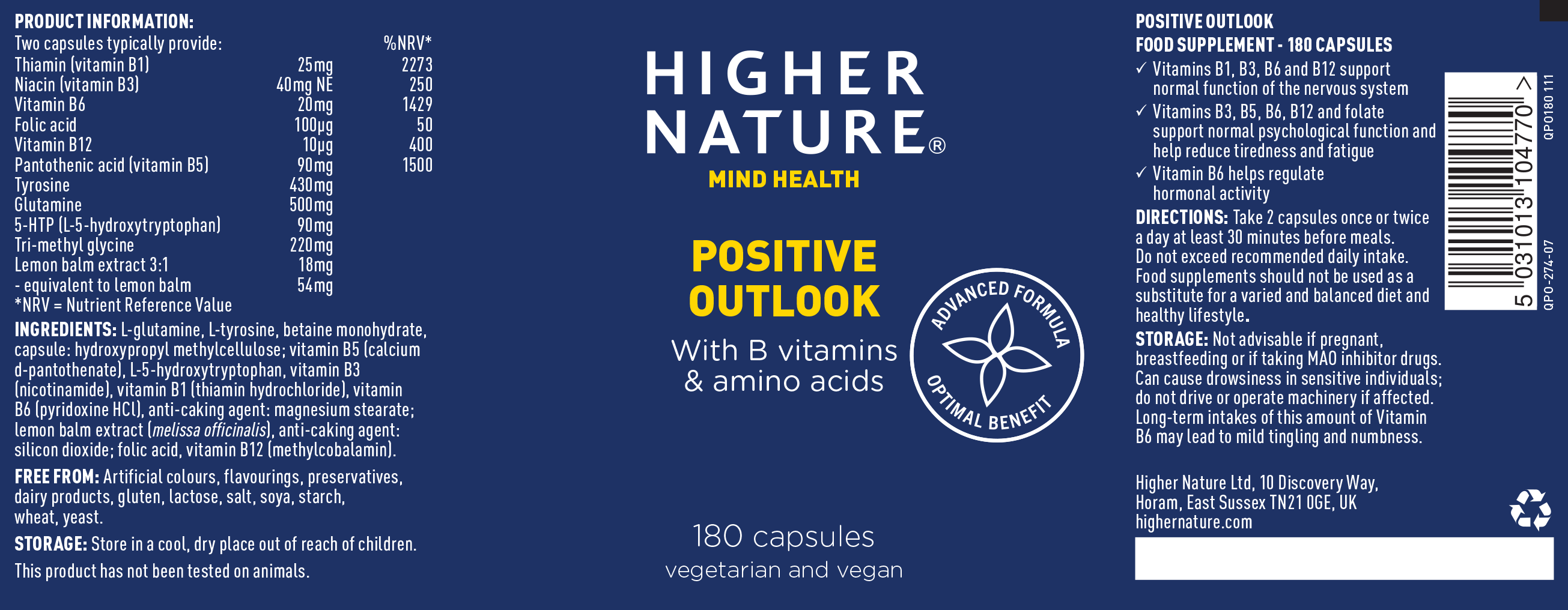 Positive Outlook 180's