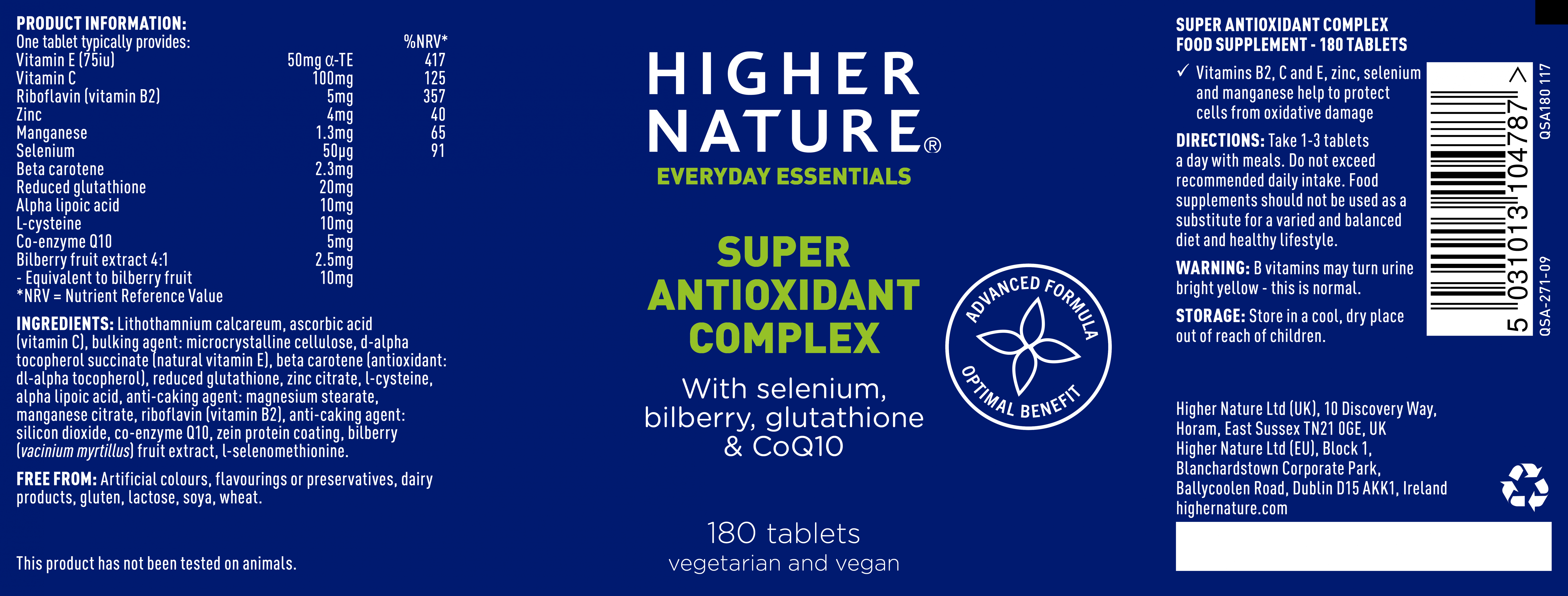 Super Antioxidant Complex 180s