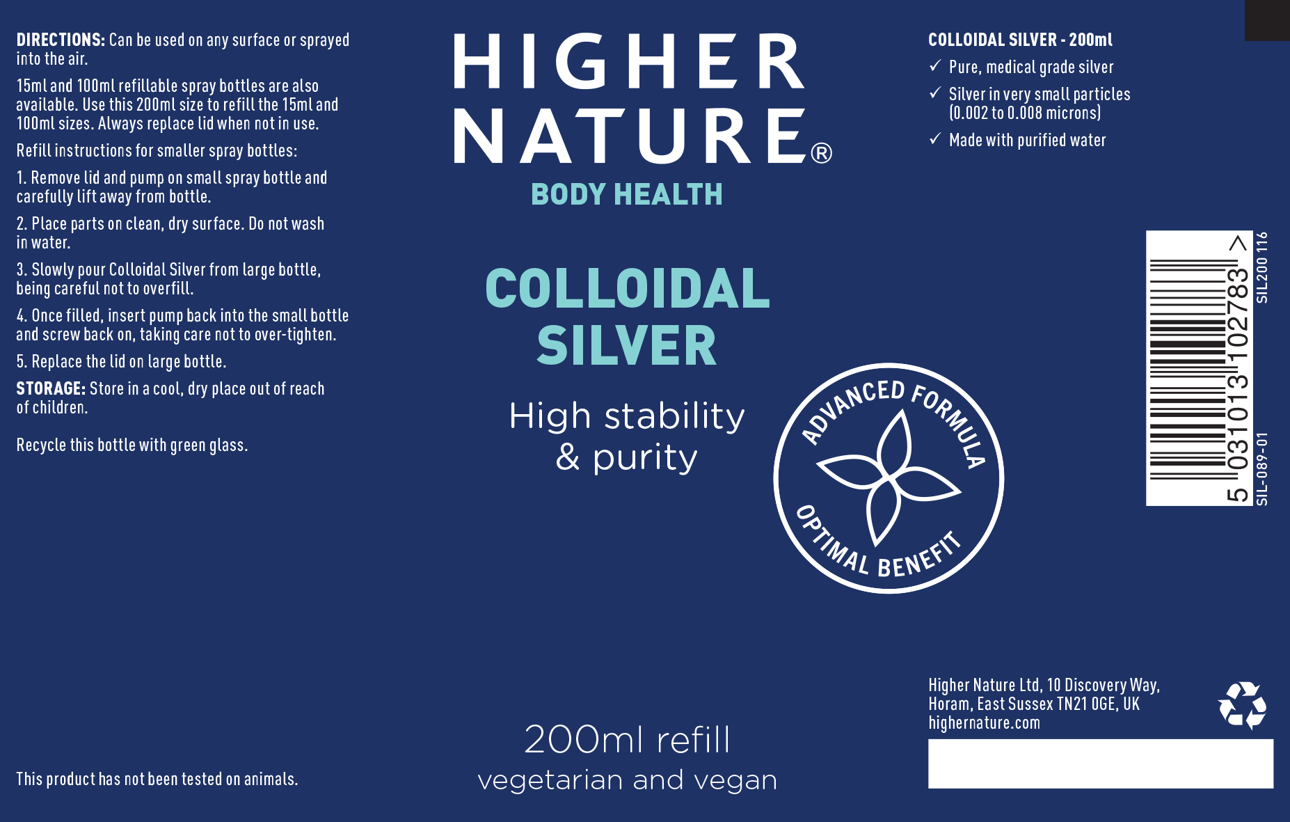 Colloidal Silver refill 200ml