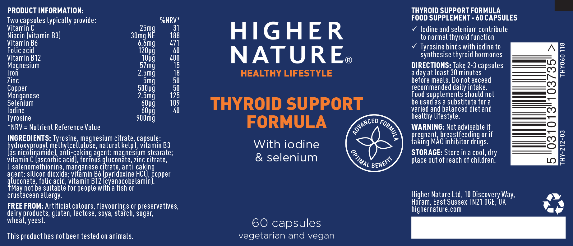 Thyroid Support Formula 60's