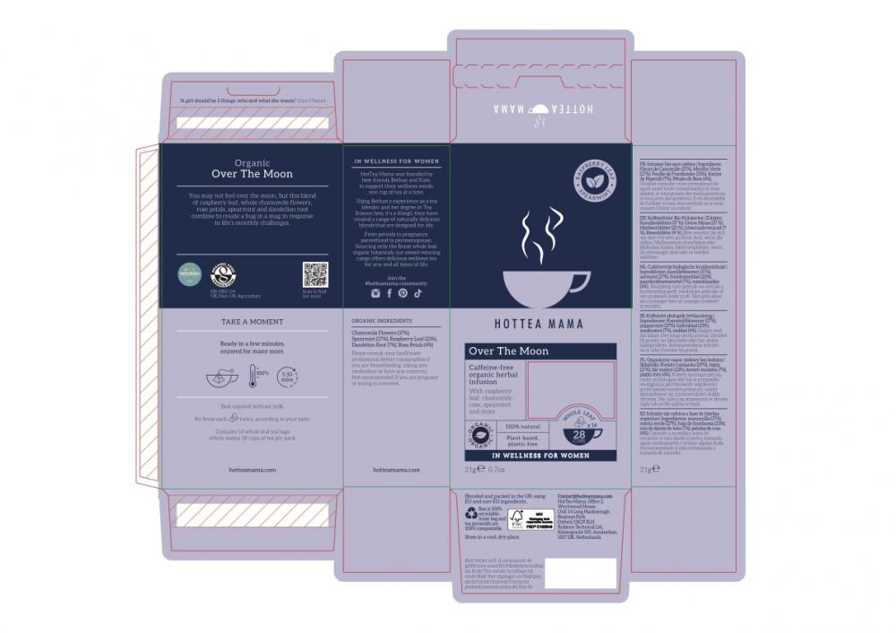 Over The Moon Organic Herbal Infusion 28 Cups (x14 Teabags)