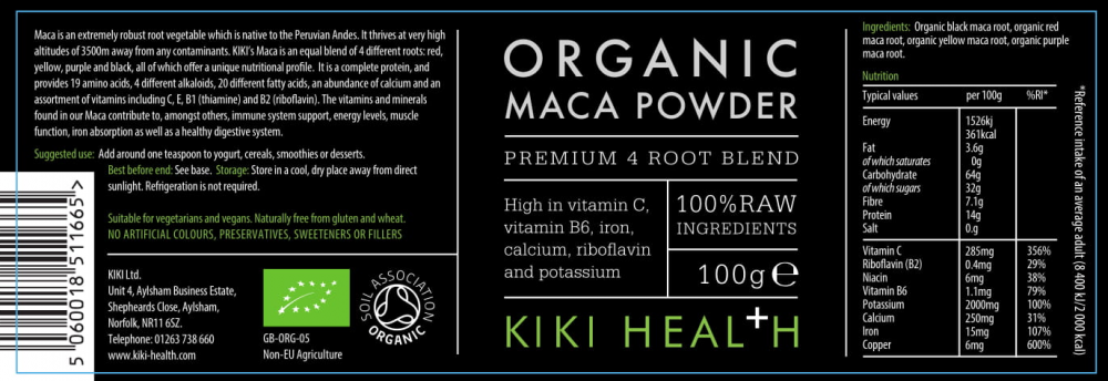 Organic Maca Powder 100g