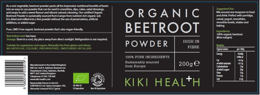 Organic Beetroot Powder 200g
