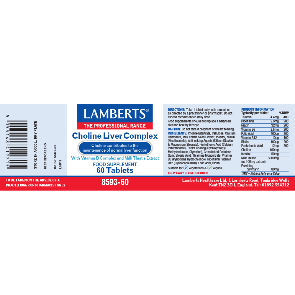 Choline Liver Complex The Natural Dispensary