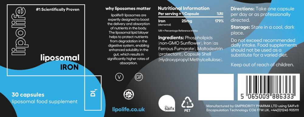 Liposomal Iron Capsules 30s