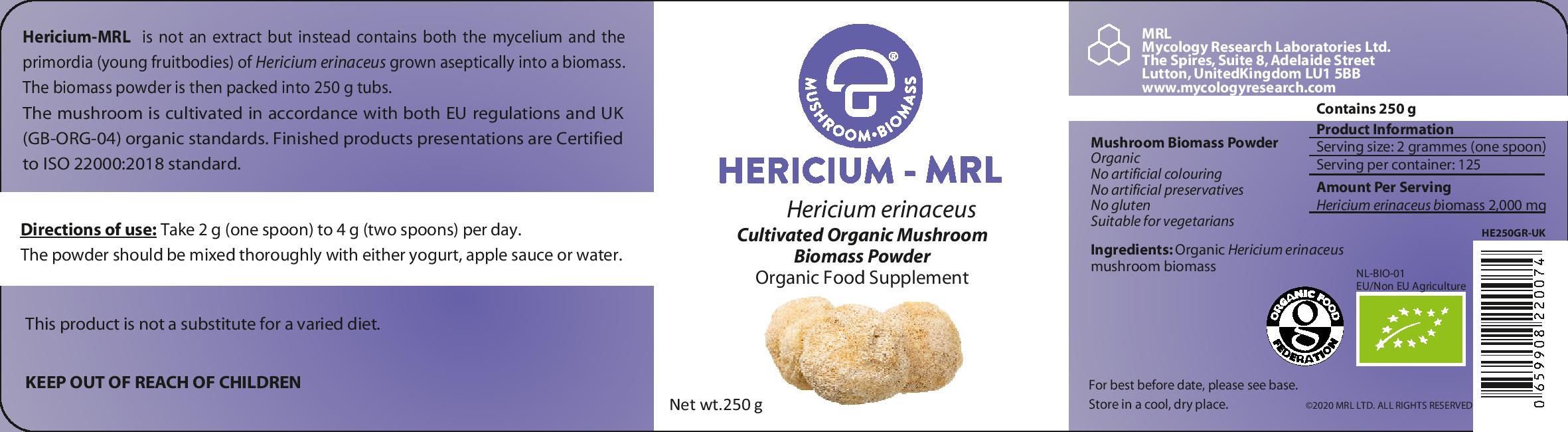 Hericium-MRL 250g