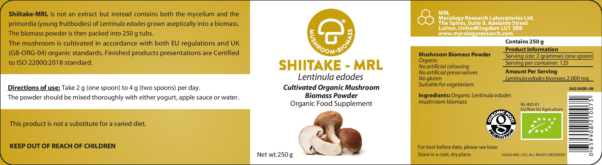 Shiitake-MRL 250g