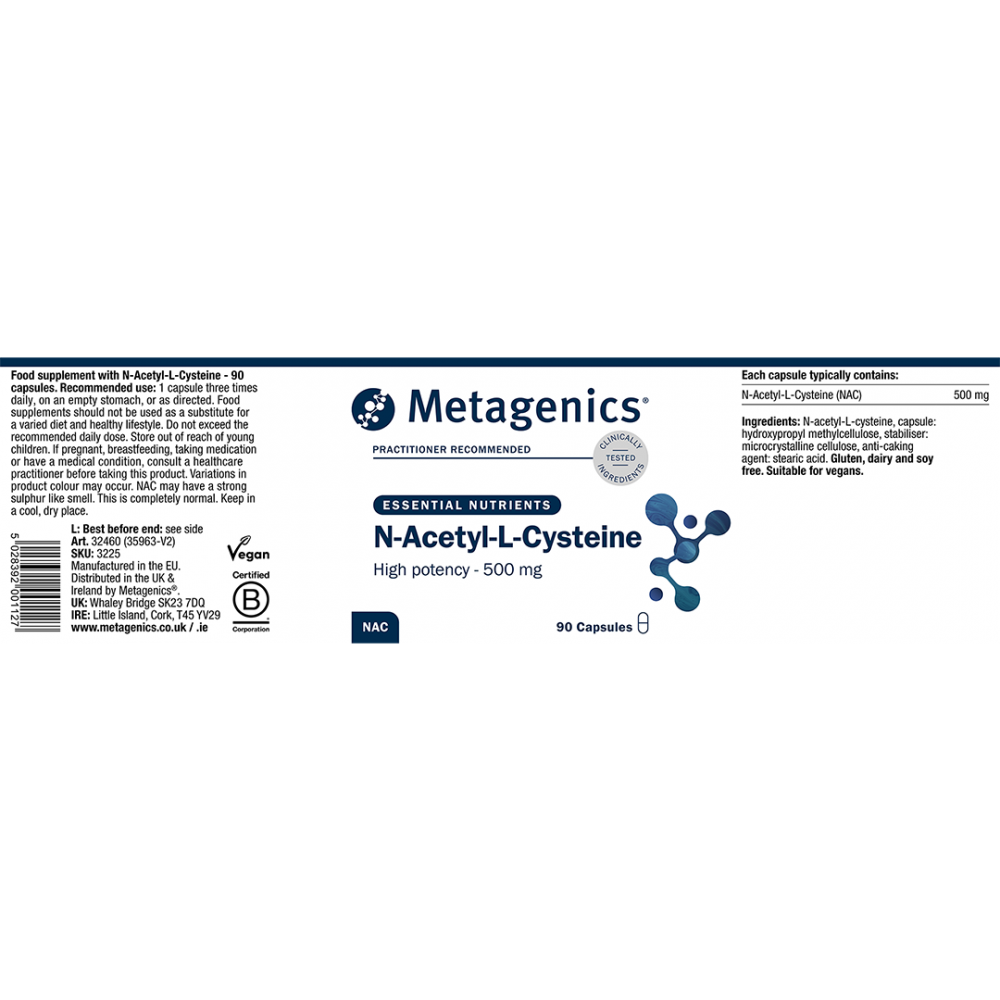 N-Acetyl-L-Cysteine (NAC) 90s (Formerly Nutri Adv. NUT-3225)