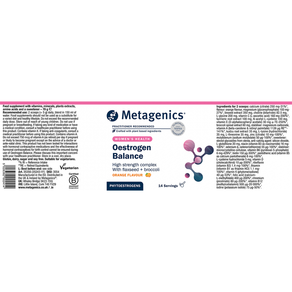 Oestrogen Balance 70g (Formerly Nutri Adv. EstroLibrium NUT-3554)