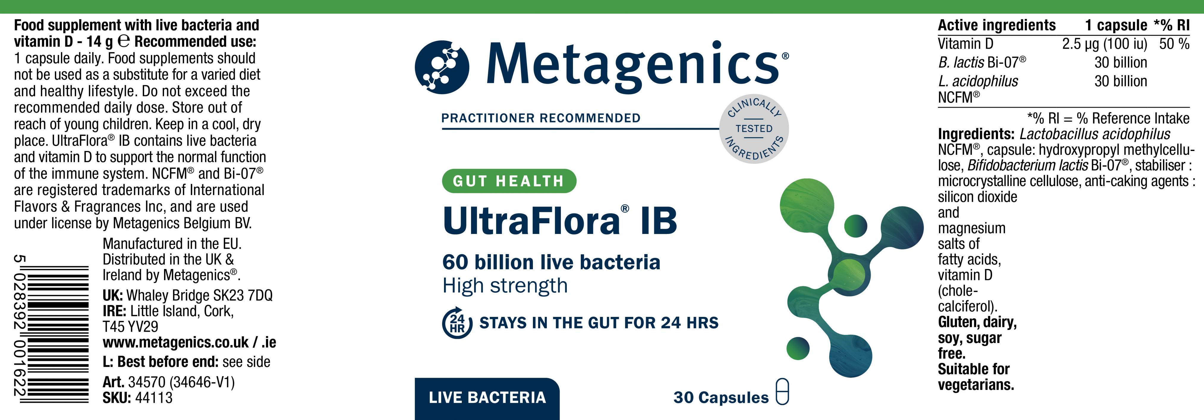 UltraFlora IB 30s (Formerly Nutri Adv. Ultra Probioplex IB NUT-44113)