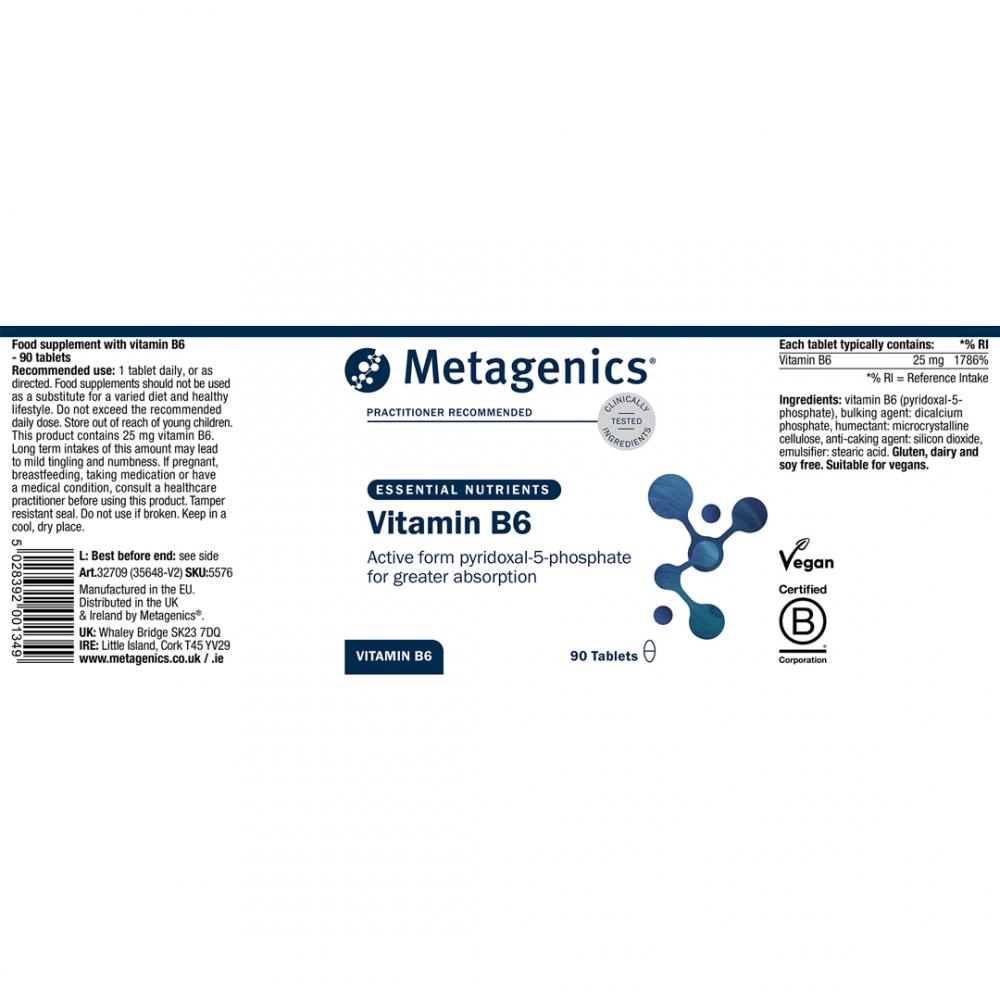 Vitamin B6 90s (Formerly Nutri Adv. NUT-5576)