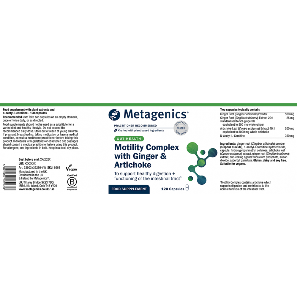 Motility Complex with Ginger + Artichoke (Formerly Nutri Adv. NUT-6963)