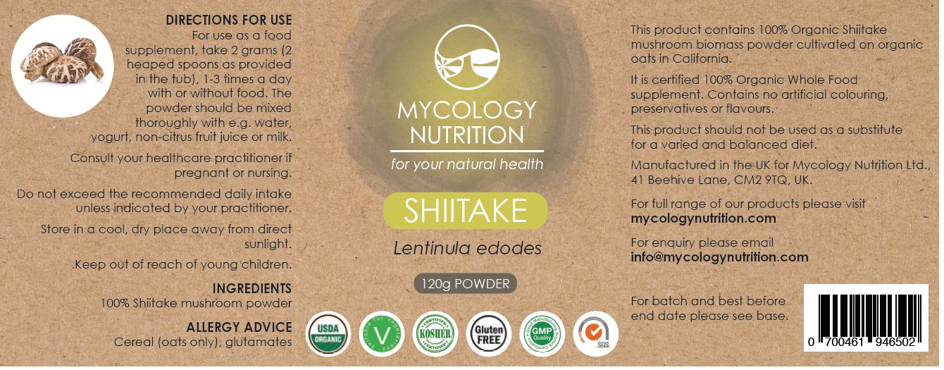 Shiitake (Lentinula edodes) 120g
