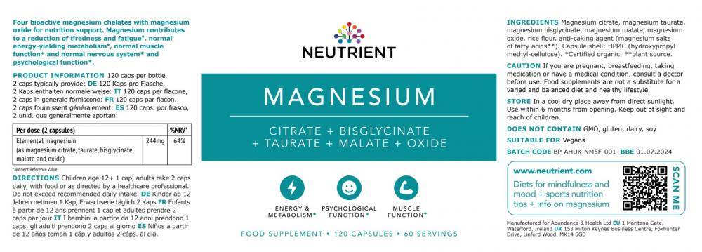 Magnesium 120's