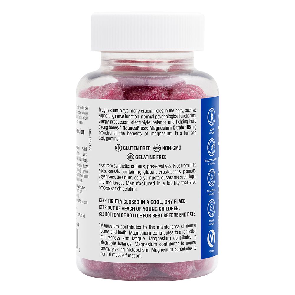 Gummies Magnesium Citrate 105mg Raspberry 75's