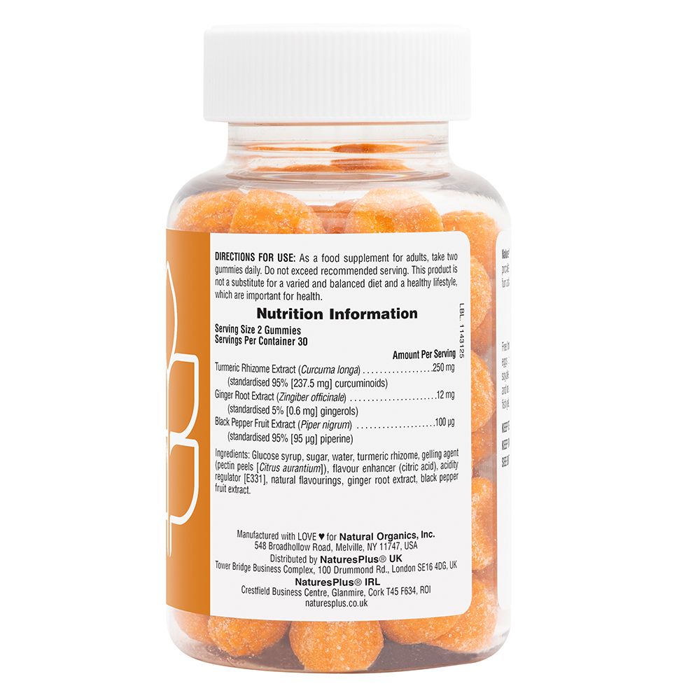 Gummies Turmeric with Ginger & Black Pepper Peach 60's