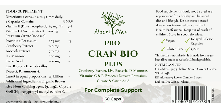 Pro Cran Bio Plus 60's (Currently Unavailable)