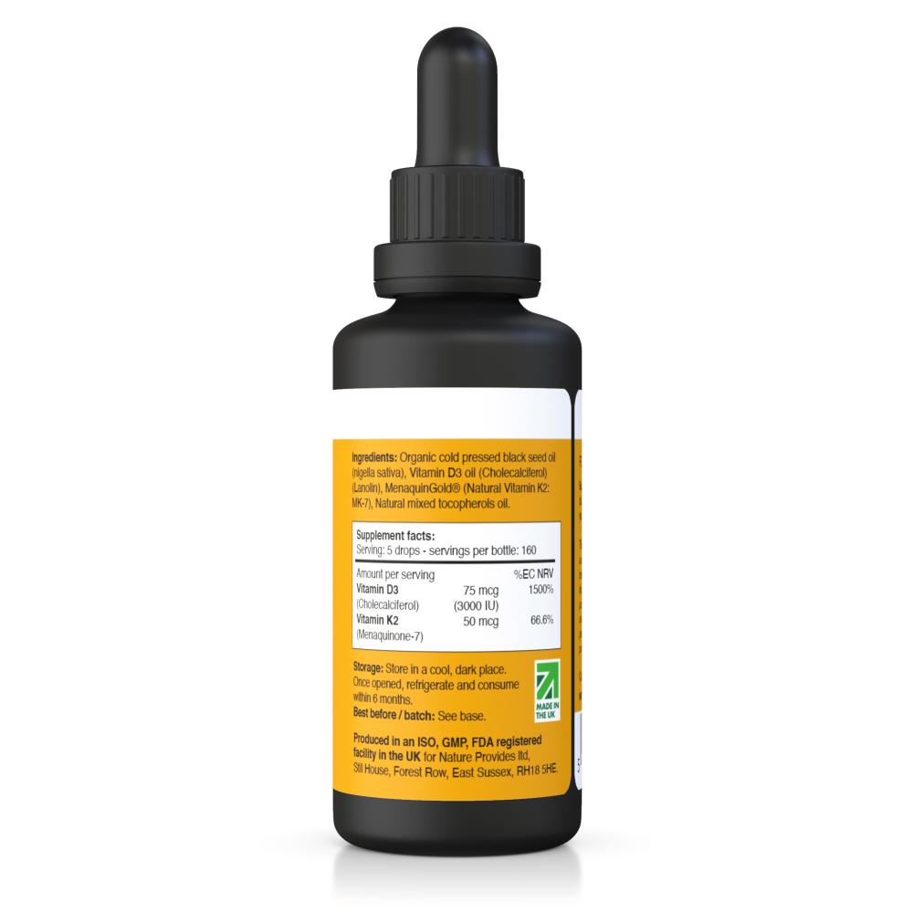 Vitamin D3 + MK-7 K2 30ml