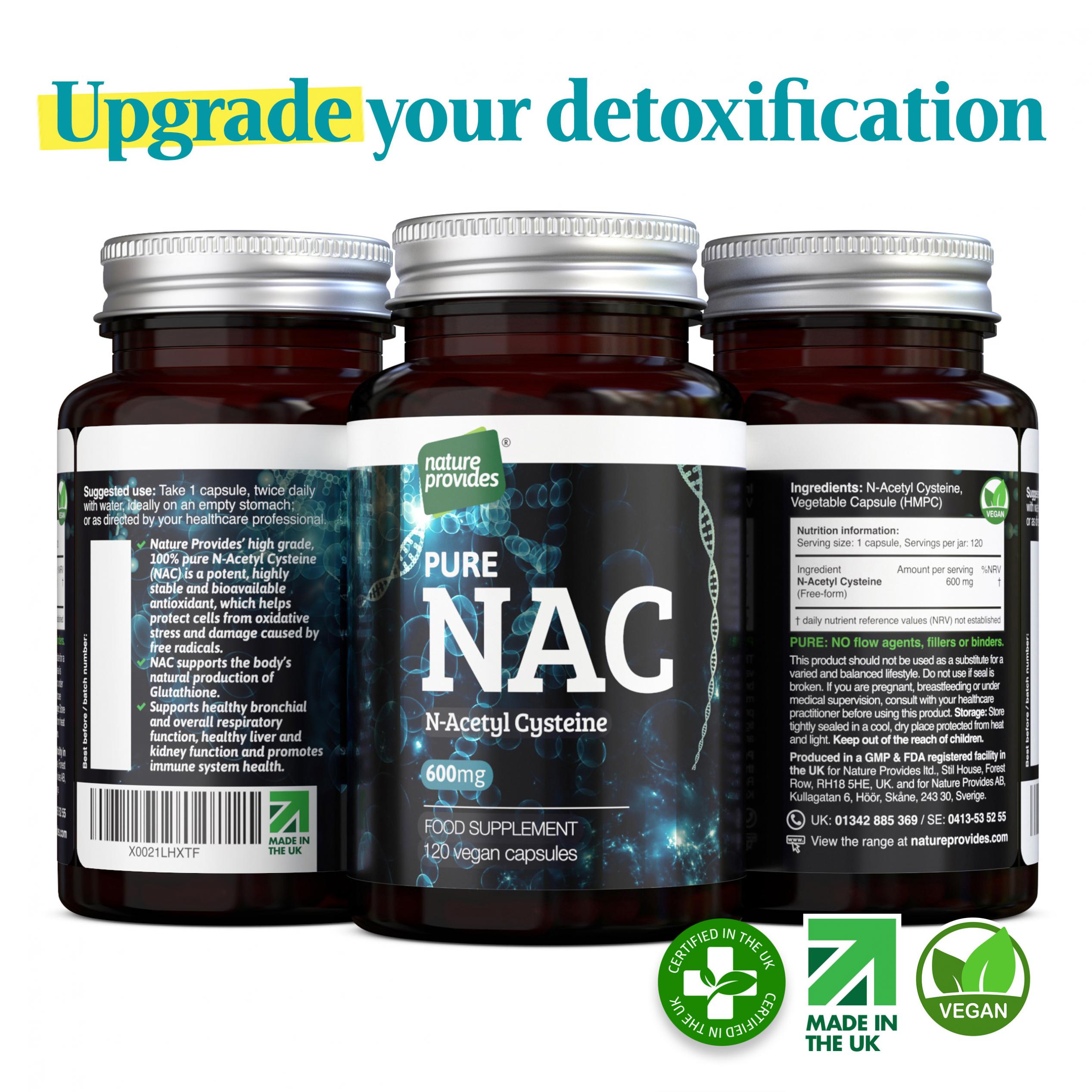 NAC N-Acetyl Cysteine 600mg 120s