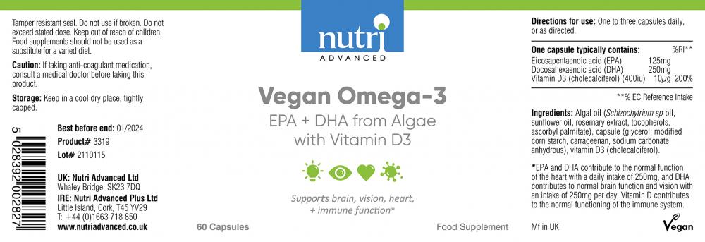 Vegan Omega-3 60's