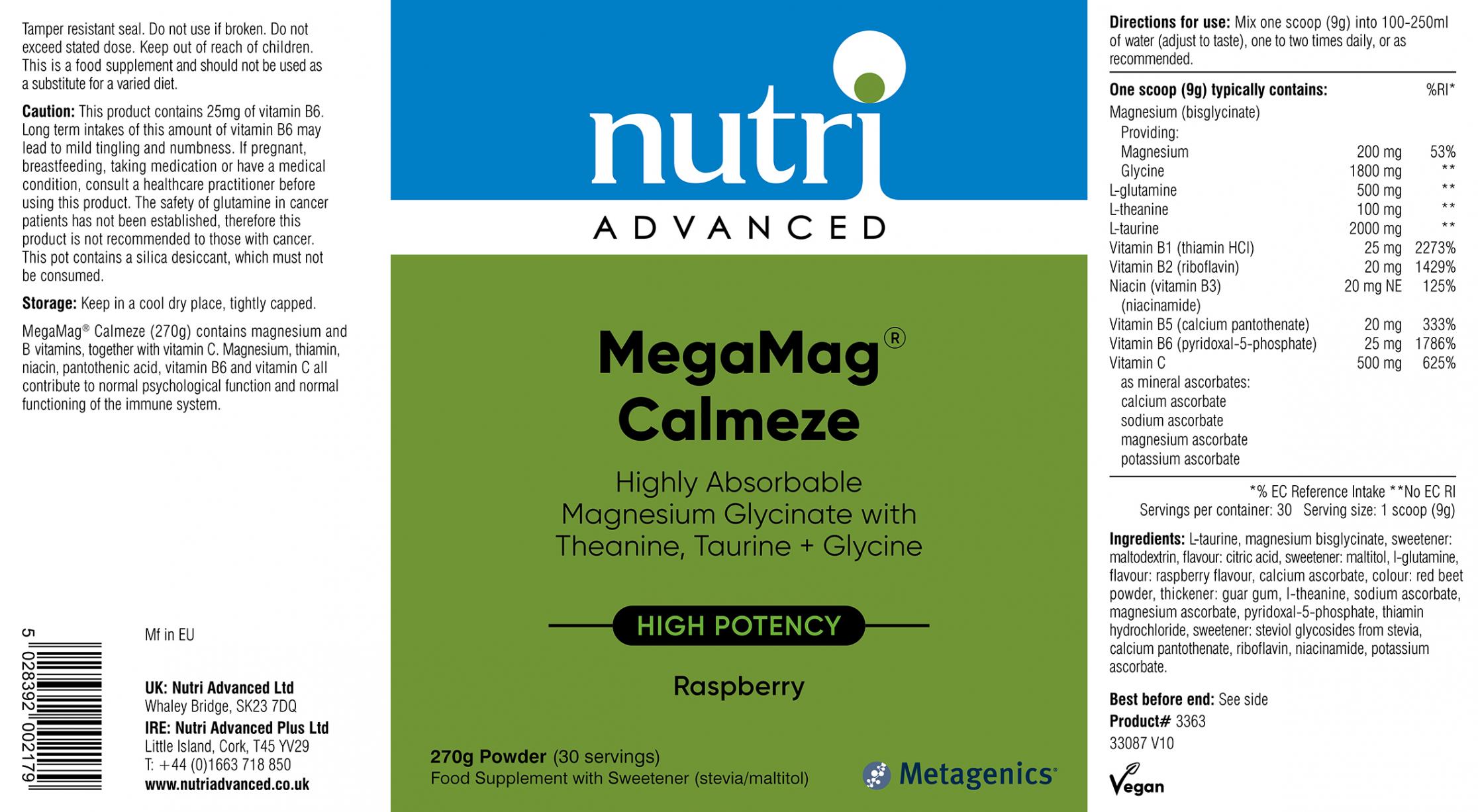 MegaMag Calmeze Raspberry 270g