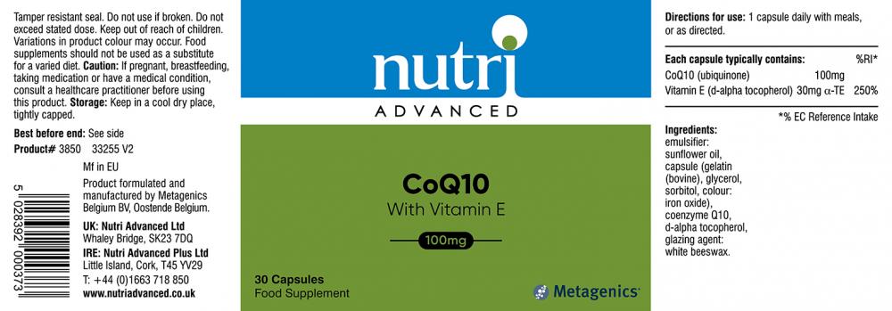 CoQ10 100mg 30's