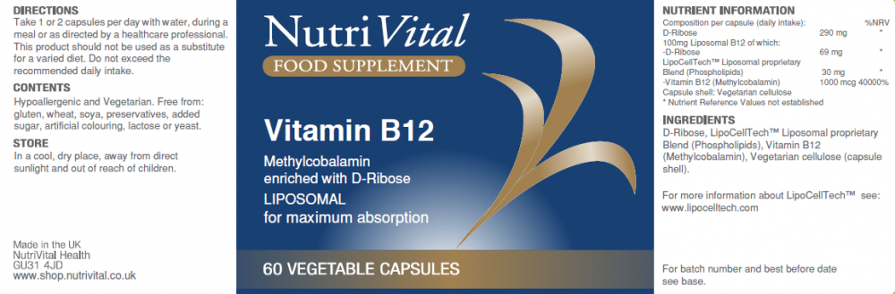 Vitamin B12 Liposomal 60's