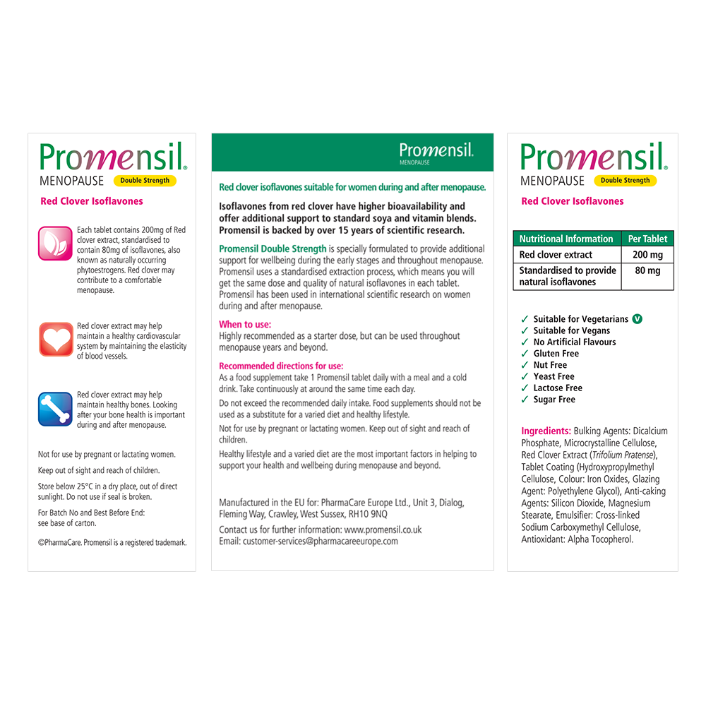 Promensil Menopause Double Strength 60s