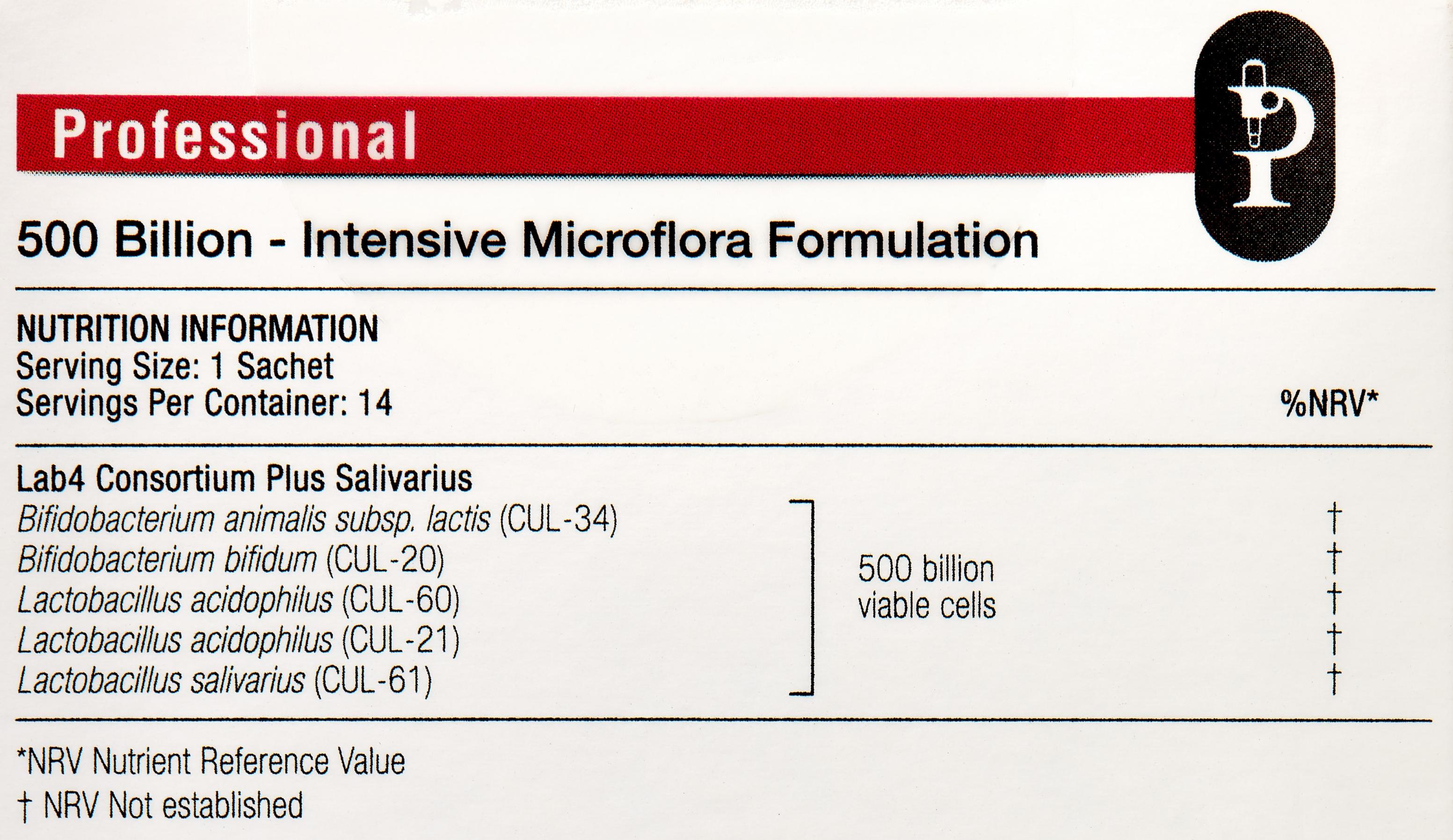 Professional Intensive Microflora Formulation 500 Billion 14 x 5g