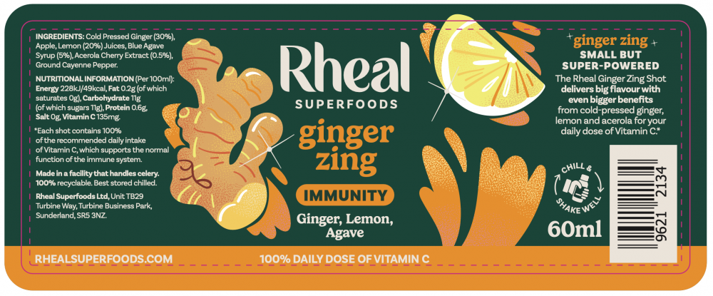 Ginger Zing Shot 60ml (SINGLE)