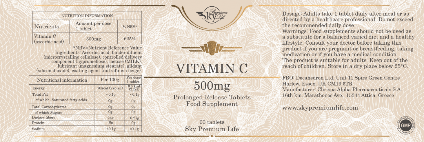 Vitamin C 500mg 60's