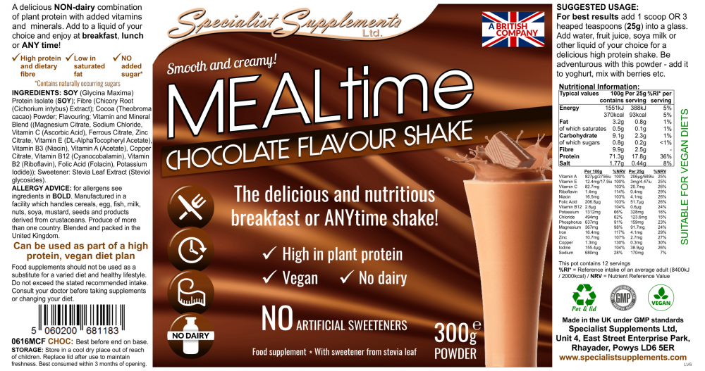 MEALtime Chocolate 300g