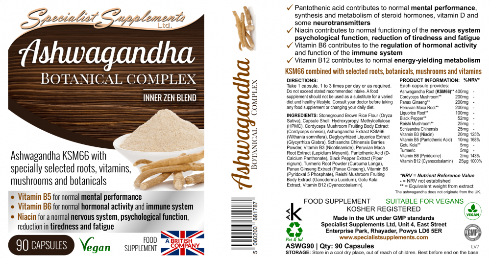 Ashwagandha Botanical Complex 90's
