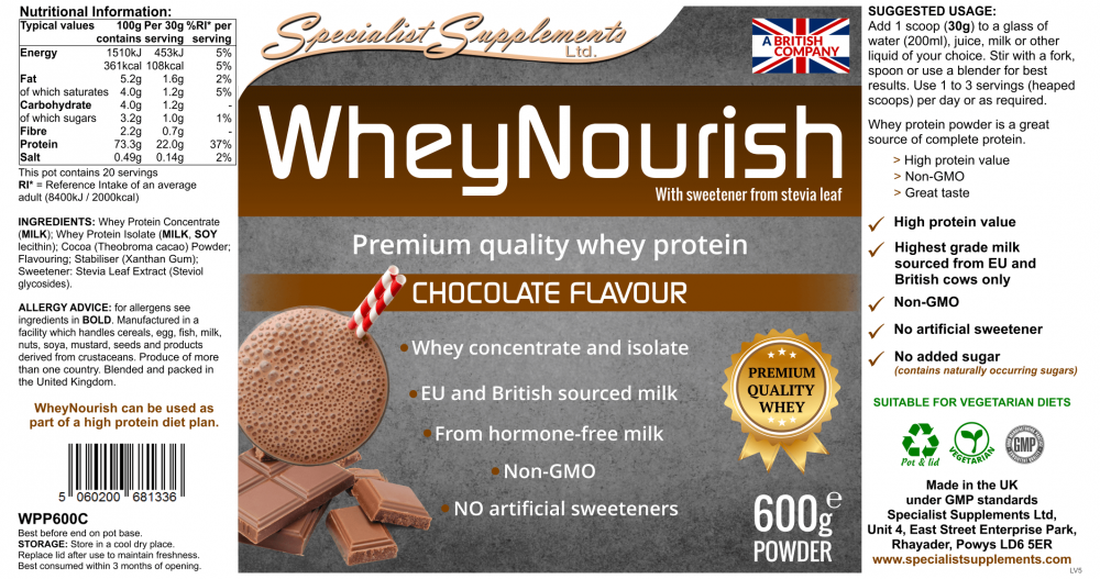 WheyNourish Chocolate 600g