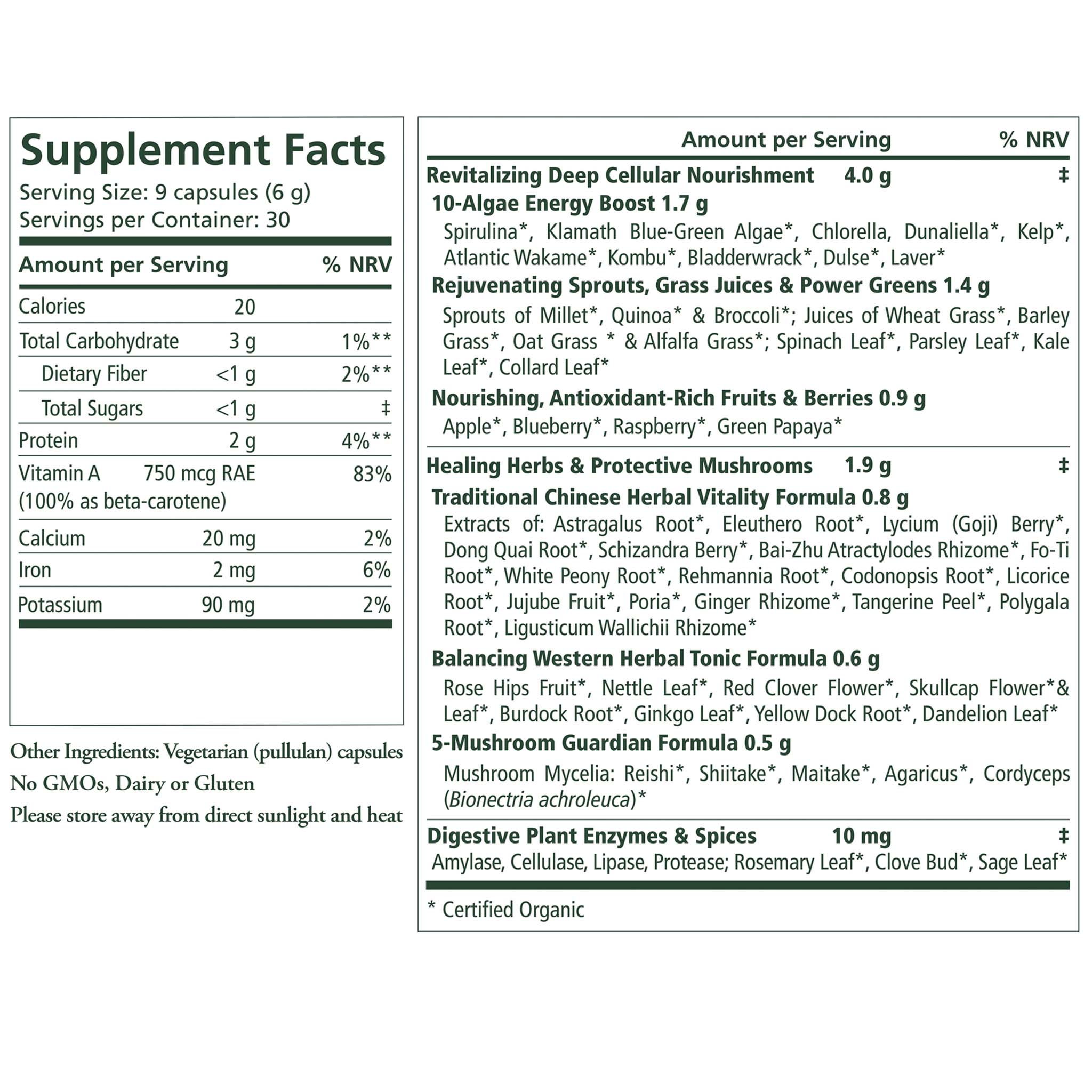 Organic Superfood 270's