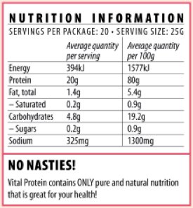 Vital Protein (Pea Protein) Strawberry 500g (Currently Unavailable)