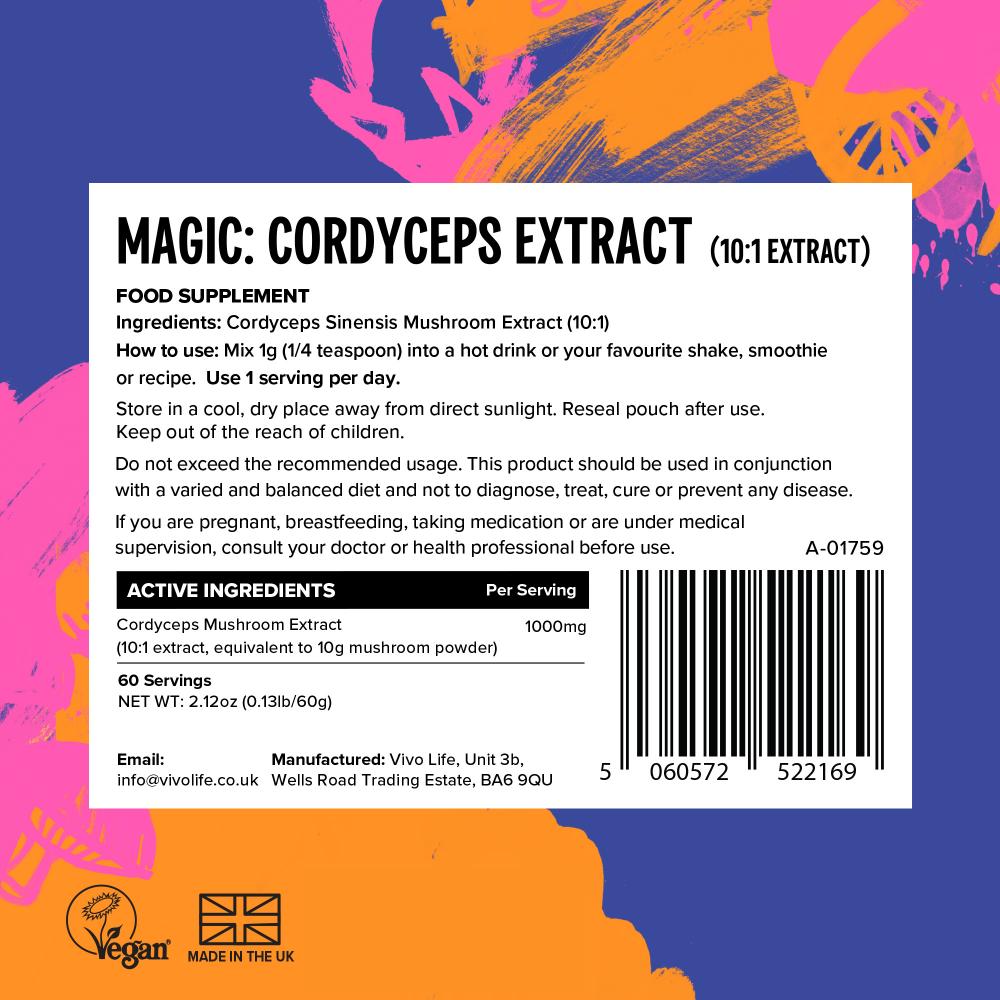 Magic Cordyceps Mushroom (10:1 extract) 60g