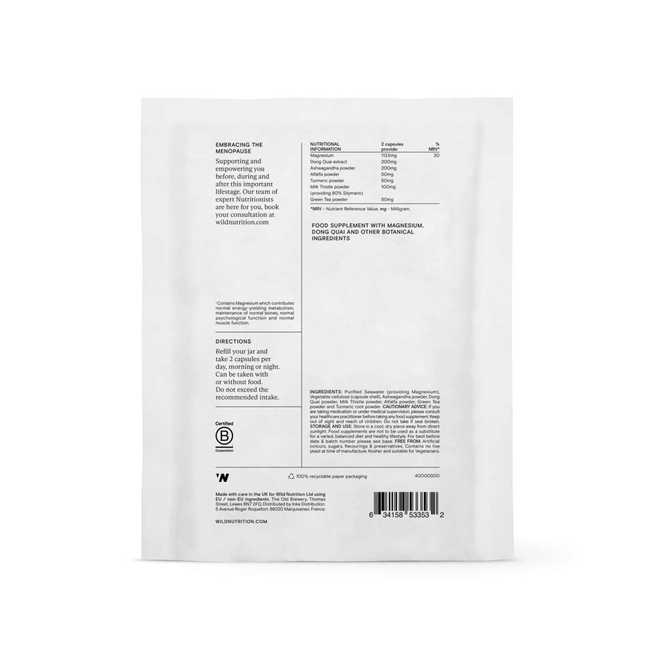 Menopause Complex Refill Pack 60's