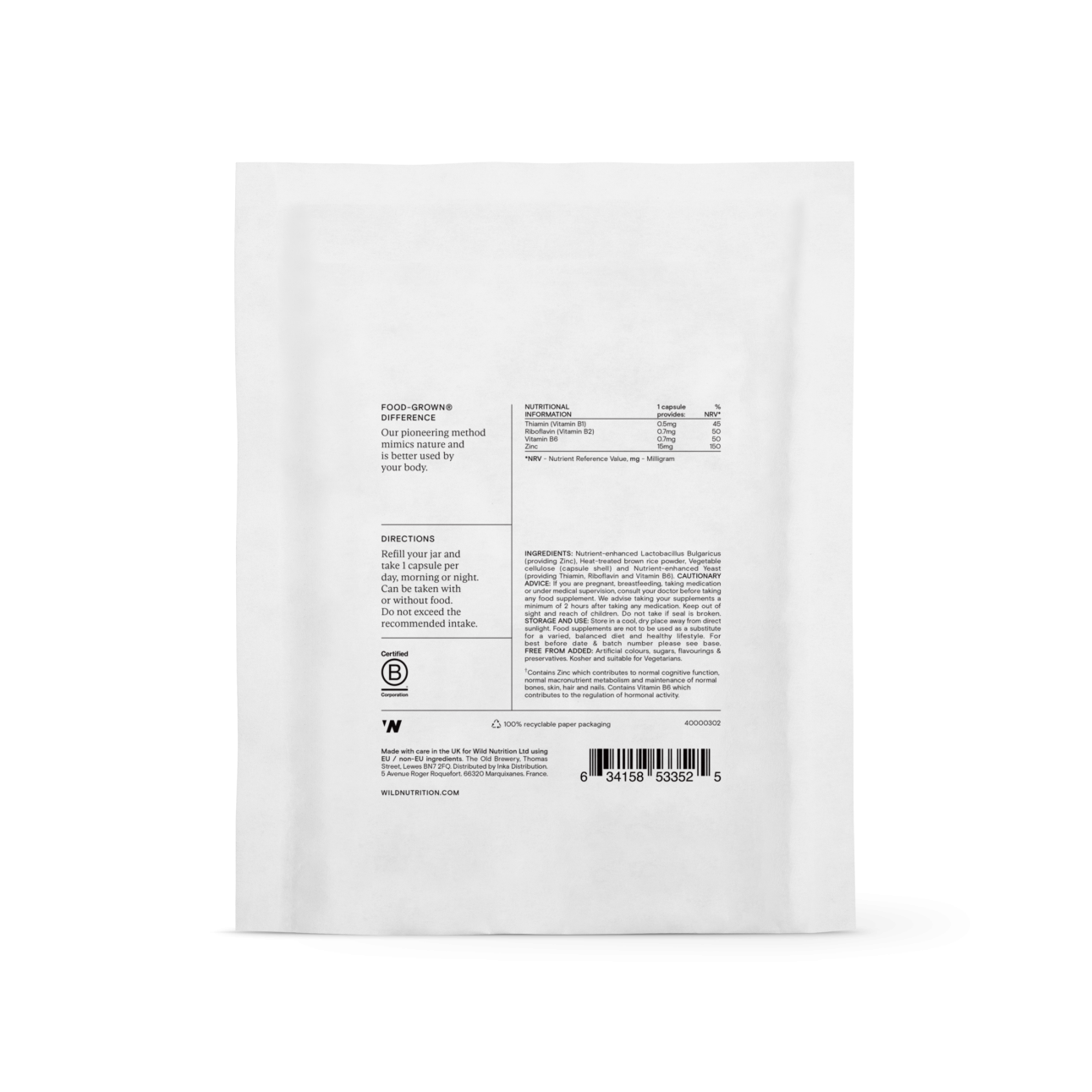 Zinc Plus Refill Pack for All 30's