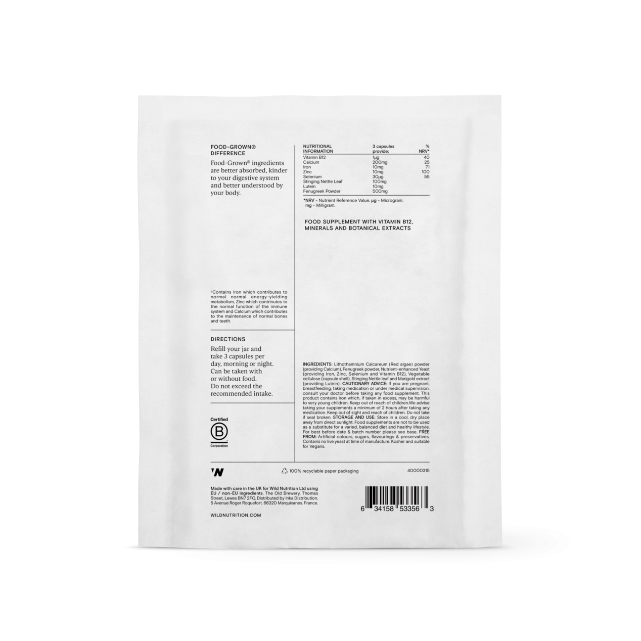 Breastfeeding Support Refill Pack 90's