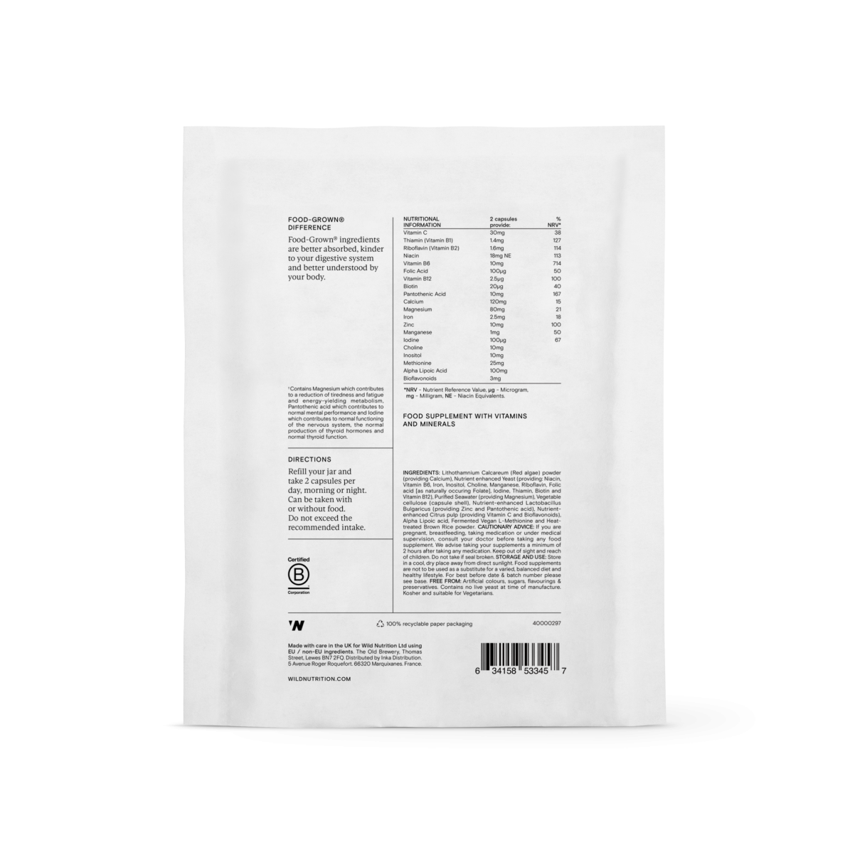 Energy Support Refill Pack 60's